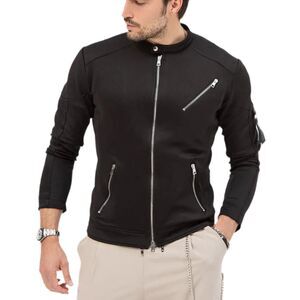 NOHOW Style Alan Biker Jacket Black Men's L Avante Garde Gothic Emo Punk Italy